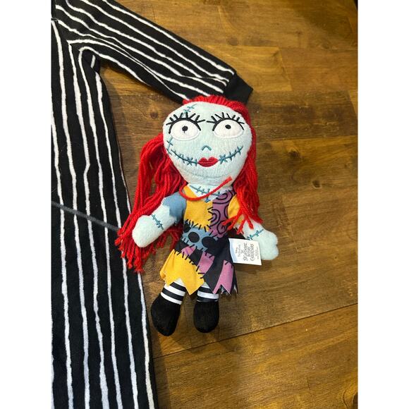 Jack Skellington Pajama Sleeper 2T w/ Jack & Sally Dolls Included Lot Halloween - Picture 10 of 12